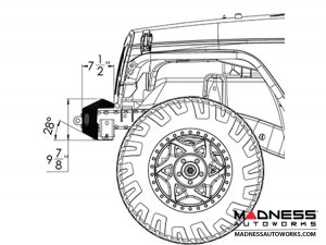Jeep Wrangler JK Frame-Built Bumper Base w/Crawler Caps - #1402 